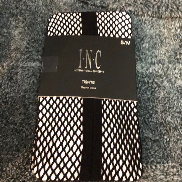 INC Fishnet Tights Black Size S/M 🔥🔥 - Picture 2 of 3